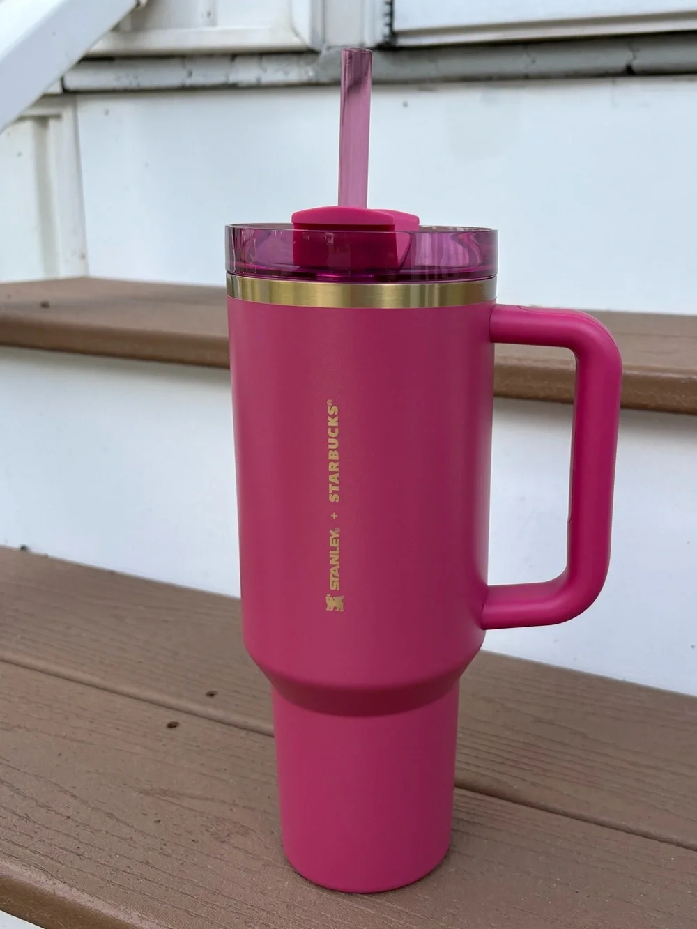 Stanley x Starbucks 40oz Sparkle Pink Tumbler